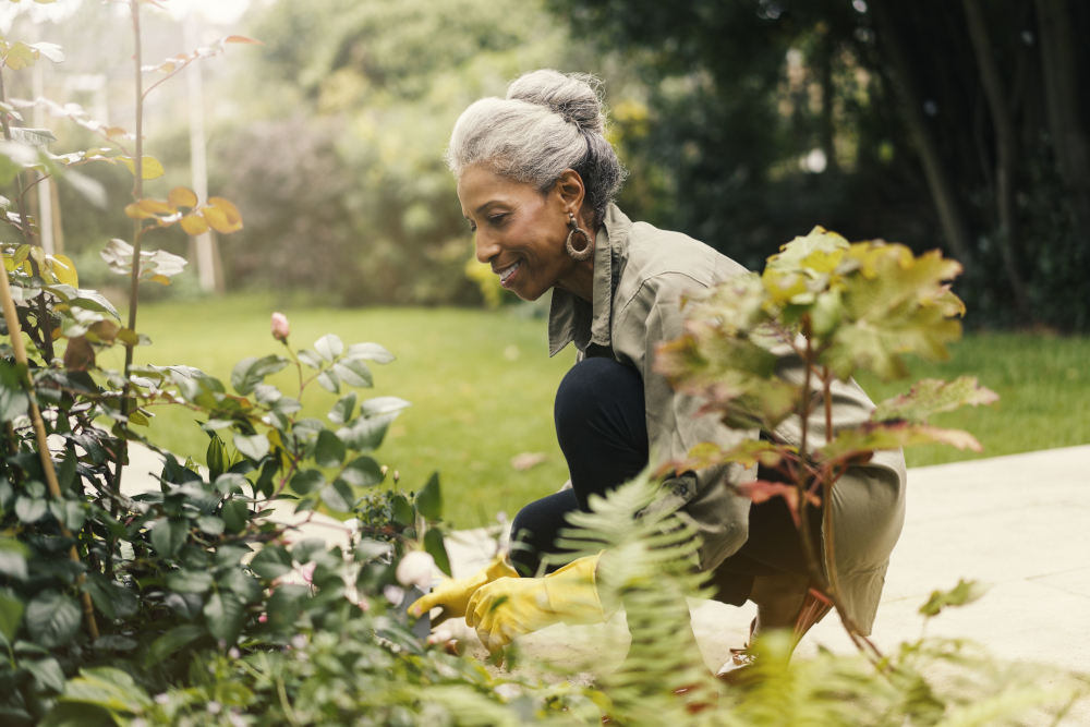Woman gardening